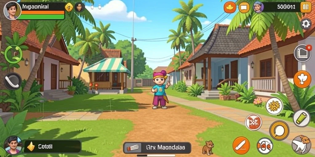 Screenshot menunjukkan tampilan antarmuka yang menarik dan user-friendly.