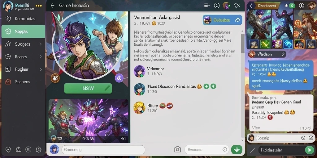 Screenshot menunjukkan visual karakter yang menawan.