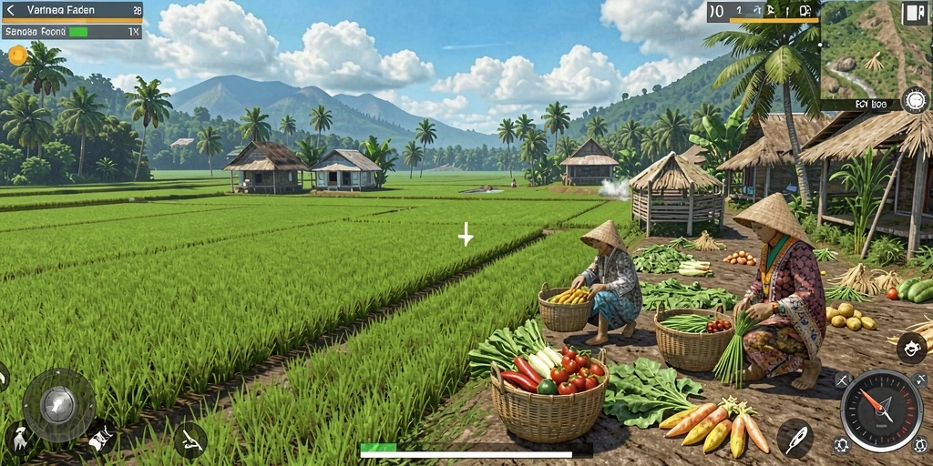 Tampilan karakter yang menawan dan beragam.