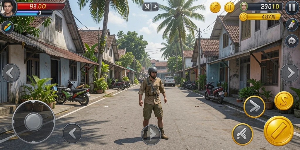 Tampilan awal permainan TITAN777 yang menarik.
