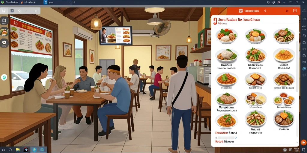 Tampilan menu utama yang menarik dan intuitif.